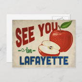ラファイエットルイジアナアップル – ヴィンテージ旅行 ポストカード (正面/裏面)