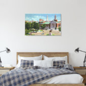 ラファイエット像ブシュネル記念像 キャンバスプリント (インサイチュ (寝室))