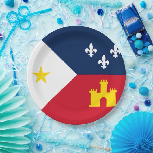 ラファイエット州旗 ペーパープレート (パーティー)