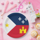 ラファイエット州旗 ペーパープレート (パーティー)