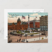 ラファイエット広場 ビンテージ バッファロー ポストカード (正面/裏面)