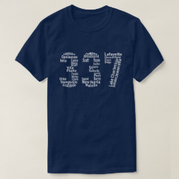 ラファイエット337のLake CharlesルイジアナAcadiana区域 Tシャツ
