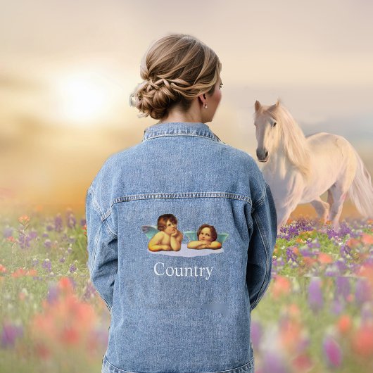 ラファエスタイリッシュルチェルウブズ&タイポグラフィデニムジャケット デニムジャケット