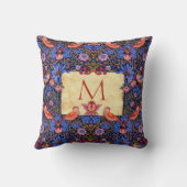 ラファエリー前Wm.モリスのカスタマイズ可能モノグラム クッション (裏面)