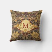 ラファエリー前Wm.モリスのカスタマイズ可能モノグラム クッション (裏面)