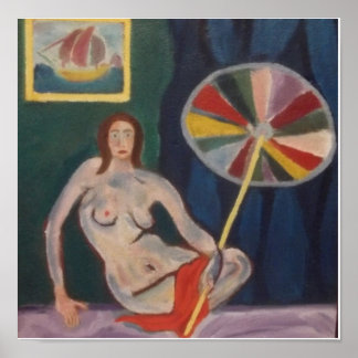 ラファエルсアノッサの少女と傘 ポスター