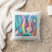 ラファエルсアノッサ枕ク鮮やかビズム クッション (ブランケット)