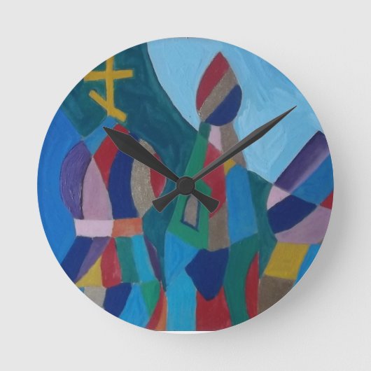 ラファエルсアノッサ正教会の時計 ラウンド壁時計 (正面)