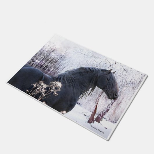 「ラファエルと雪の木」 ドアマット (アングル)