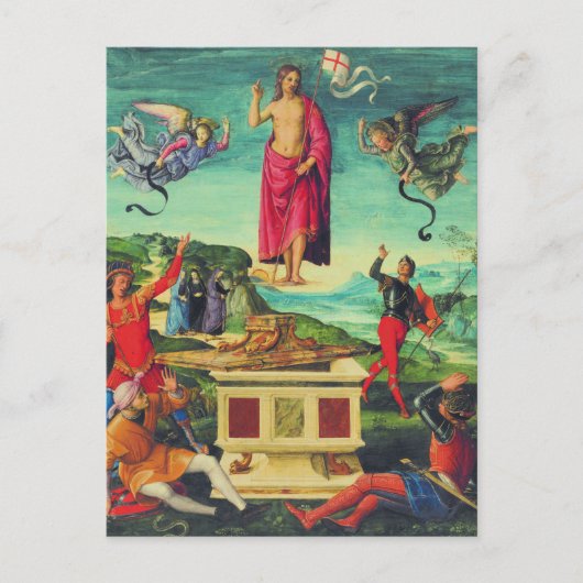 ラファエルによるイエス・キリストの復活 ポストカード (正面)