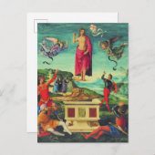 ラファエルによるイエス・キリストの復活 案内ポストカード (正面/裏面)