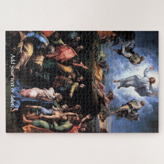 ラファエルによるイエス・キリストの「変容」。 ジグソーパズル (横)