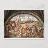 ラファエルによるオスティアの戦い ポストカード (正面)