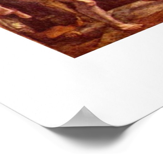 ラファエルによるボルゴでの火災 ポスター (角)