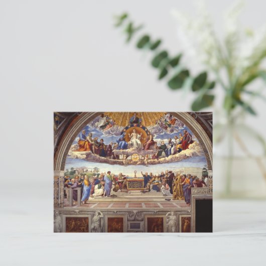 ラファエルによる聖なる聖餐式の論争 ポストカード (スタンド正面)