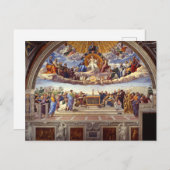 ラファエルによる聖なる聖餐式の論争 ポストカード (正面/裏面)