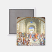 ラファエルのアテネ学校（プラトンとアリストテレス） マグネット (正面/裏面)