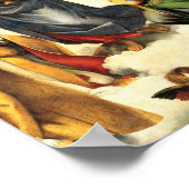 ラファエルのマドンナ・システィーナ礼拝堂c.1513-14 ポスター (角)