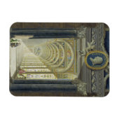 ラファエルのメダリオンポートレート付きフロンティスピース マグネット (横)