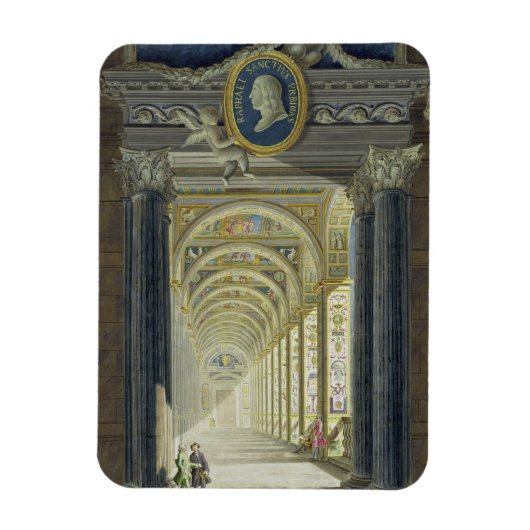 ラファエルのメダリオンポートレート付きフロンティスピース マグネット (縦)