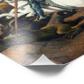 ラファエルの聖ジョージとドラゴン（1506年頃） f フォトプリント            (角)