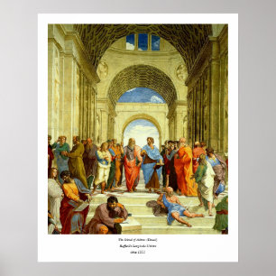 ラファエルの「アテネの学校」詳細1511年頃 ポスター
