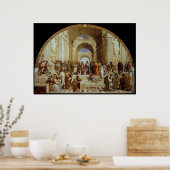 ラファエルの「アテネの学校」（1511年頃） ポスター (キッチン)