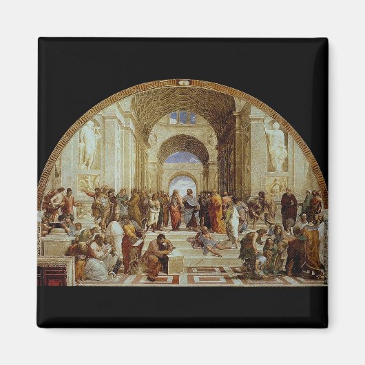ラファエルの「アテネの学校」(1511年頃) マグネット (正面)