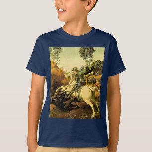 ラファエルの「聖ジョージとドラゴン」(1505年頃) Tシャツ