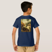 ラファエルの「聖ジョージとドラゴン」(1505年頃) Tシャツ (裏面フル)