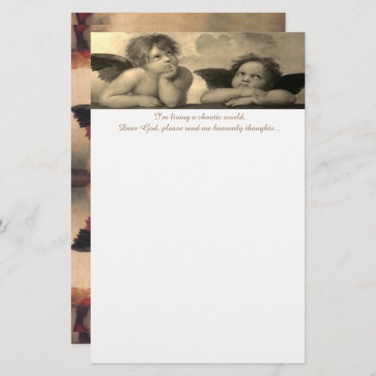 ラファエルアンジェル文房具 便箋 (正面/裏面)