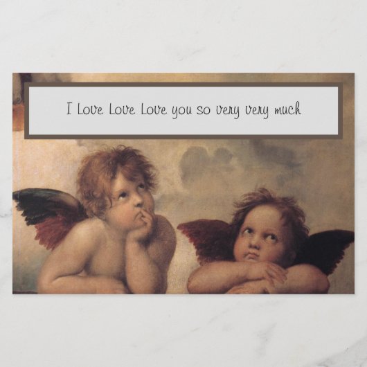 ラファエルアンジェル文房具 便箋 (裏面)