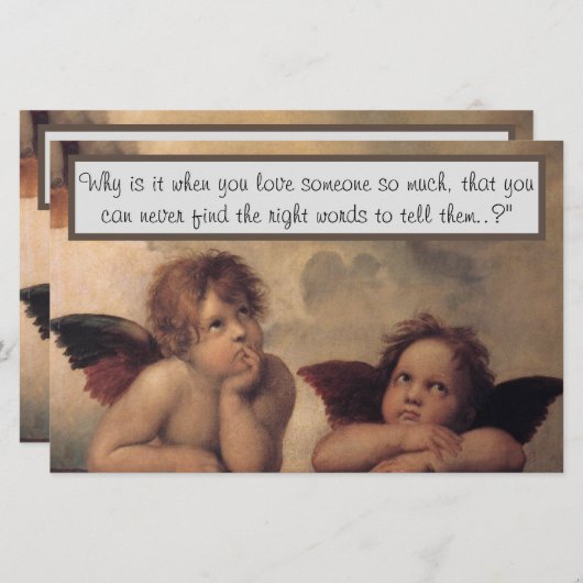 ラファエルアンジェル文房具 便箋 (正面/裏面)