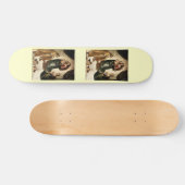 ラファエルクラシックの「システィーナマドンナ」(1513年頃) スケートボード (横)