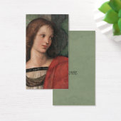 ラファエルクリスマスエンジェルギフトラベルエンクロージャカード (デスク)