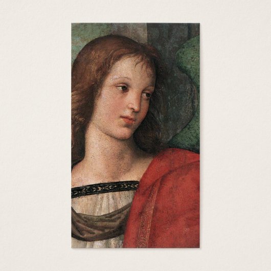 ラファエルクリスマスエンジェルギフトラベルエンクロージャカード (正面)