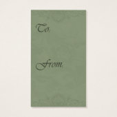 ラファエルクリスマスエンジェルギフトラベルエンクロージャカード (裏面)