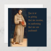 ラファエルサンフランシス祈りの言葉CC0203カード (正面/裏面)