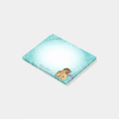 ラファエルスタイリッシュケルビオンライトブルーのグラデーション ポストイット (アングル)