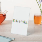 ラファエルファーストネームエレガント刺繍 台座サイン (インサイチュ)