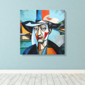 ラファエルフランスのカノッサの自画像 キャンバスプリント (インサイチュ (ウッドフロア))