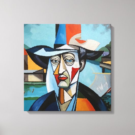 ラファエルフランスのカノッサの自画像 キャンバスプリント (正面)