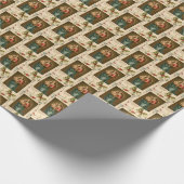 ラファエルマドンナキリストチャイルド宗教ヴィンテージ ラッピングペーパー (角)