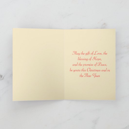 ラファエルマドンナ&チャイルドクリスマスカード シーズンカード (内部)