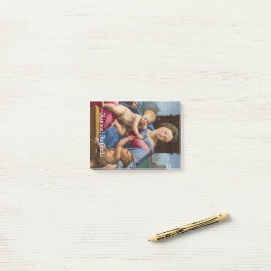 ラファエルラファエロザガーヴァグマドンナ絵画ズ ポストイット (デスク上)