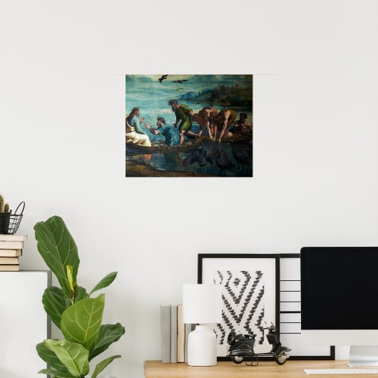 ラファエル荷車を引く魚の奇跡 ポスター (ホームオフィス)