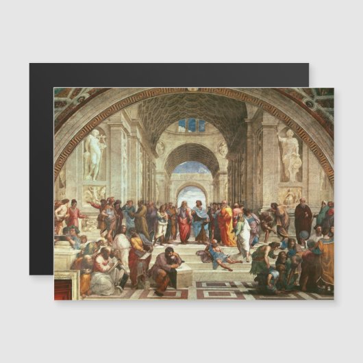 ラファエル – アテネ学校の磁気カード (正面/裏面)