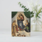 ラファエル – ザシスティーナマドンナ ポストカード (スタンド正面)