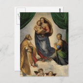 ラファエル – ザシスティーナマドンナ ポストカード (正面/裏面)