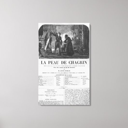 ラファエル・デ・ヴァレンティンと店主 キャンバスプリント (正面)